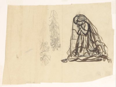 祈る少女と飾り 作： Leo Gestel