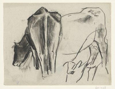 3頭の牛 作： Leo Gestel
