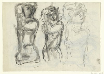 3人の裸の女性 作： Leo Gestel
