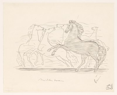 馬の群れ 作： Leo Gestel