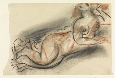 リクライニング裸の女性 作： Leo Gestel