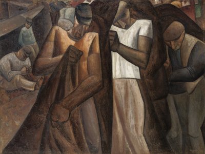 Nettendragers、c.1924（キャンバスに油彩） 作： Leo Gestel