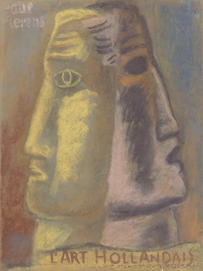表紙デザイン：ポール・フィエルンス、Lart Hollandais Contemporain 1933 作： Leo Gestel