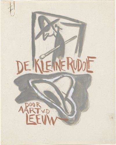 装丁のデザイン: Aart van der Leeuw, De kleine Rudolf, 1930 作： Leo Gestel