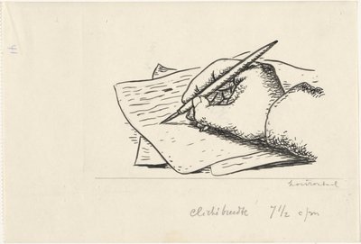 手を書く 作： Leo Gestel