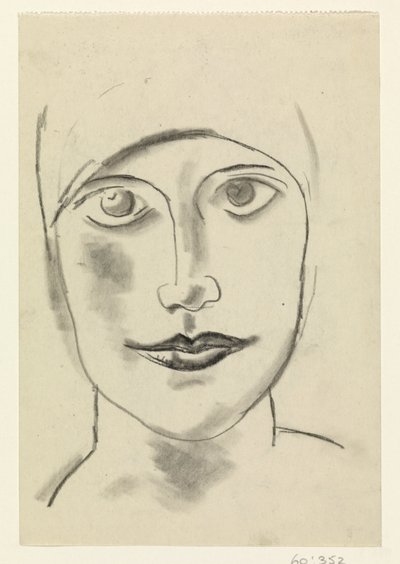 女性の頭 作： Leo Gestel