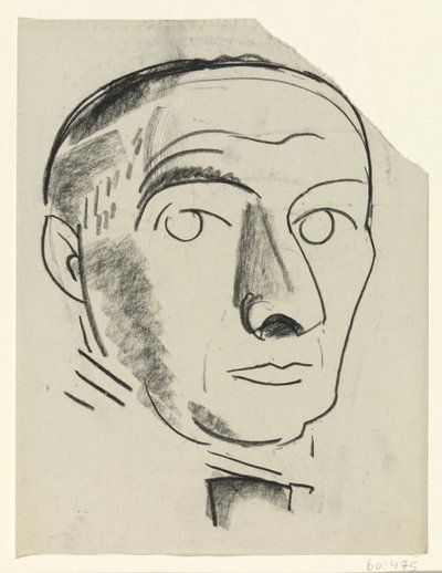 自画像 作： Leo Gestel