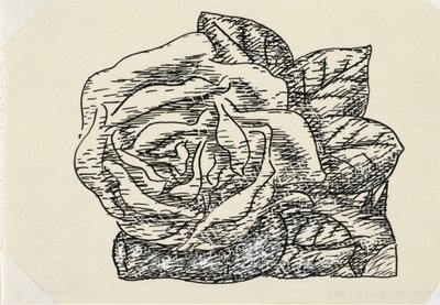 無題 (バラ) ポルフによるゲステルの伝記のビネット。 W・ファン・デル・プリュム 作： Leo Gestel