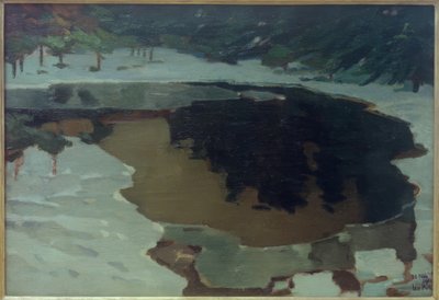 冬のモーア湖 作： Leo Putz