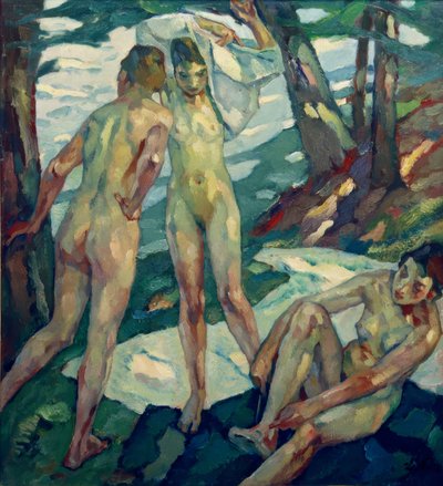 お風呂の後 作： Leo Putz