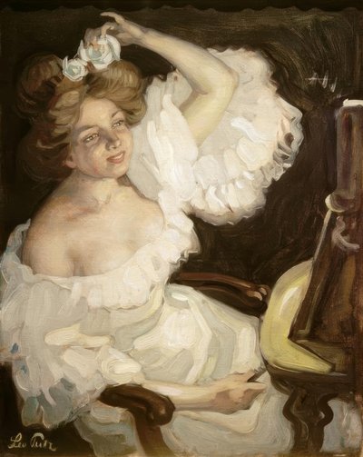 鏡の前で 作： Leo Putz