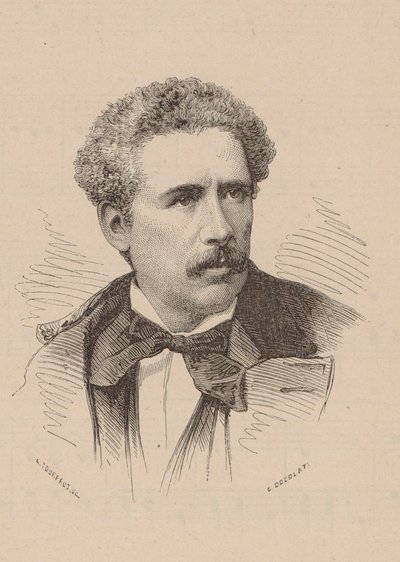 作曲家オリヴィエ・メトラの肖像 1830-1889. 作： Leon Alexandre Tourfaut