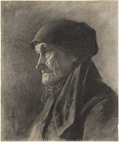 年配の農民の女性 作： Leon Augustin Lhermitte