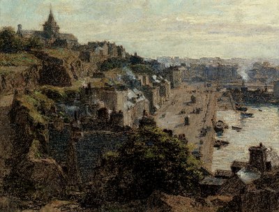 グランビル、朝、1892年 作： Leon Augustin Lhermitte