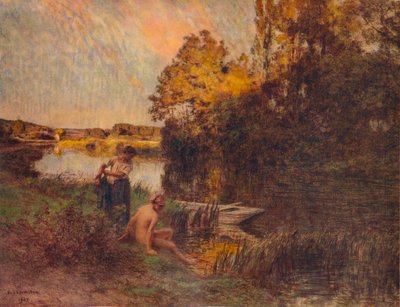ザ・バザー、1907、1938 作： Leon Augustin Lhermitte
