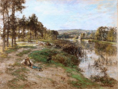 マルヌのほとり、1904 作： Leon Augustin Lhermitte