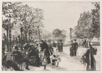 チュイルリー庭園。 作： Leon Augustin Lhermitte