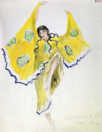 バクストによる羊飼いの女性：ミシェル・フォキーン作「ダフニスとクロエ」の衣装 作： Leon Bakst