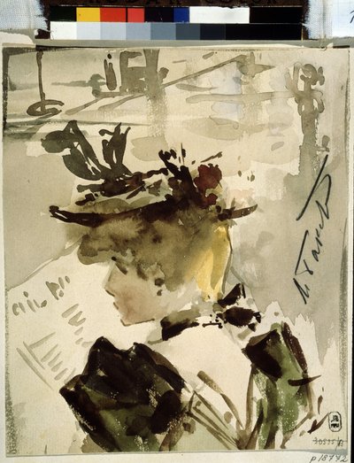 読んでいる女性 作： Leon Bakst