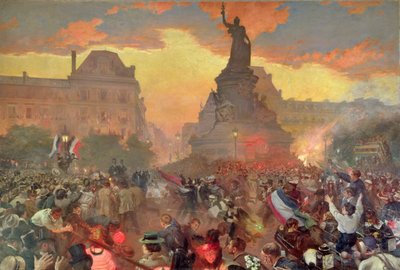 1893年10月5日、1900年のロシア海軍を称えるパリのカーニバル 作： Leon Bakst