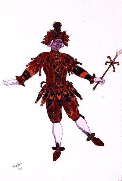 眠れる森の美女」より「ミルリトン」の衣装デザイン 作： Leon Bakst