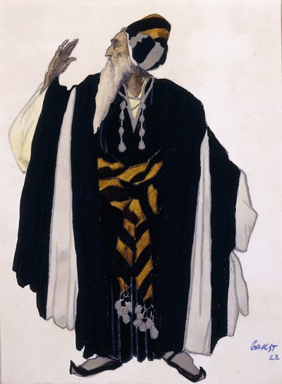 ドラマ「ジュディス」のユダヤ人長老の衣装デザイン 作： Leon Bakst