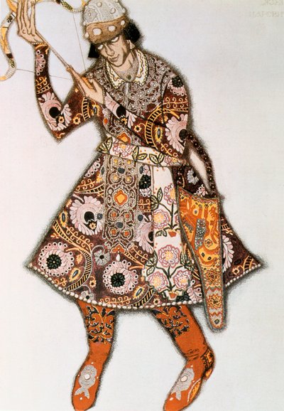 1913年、イゴールストラヴィンスキーによるバレエの衣装デザイン 作： Leon Bakst