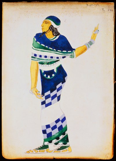 ミュージシャンの衣装デザイン 作： Leon Bakst