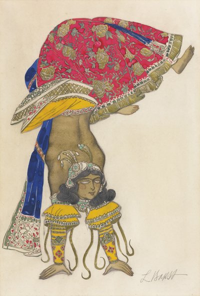 ハーンによるバレエブルーゴッドの衣装デザイン、1912 作： Leon Bakst