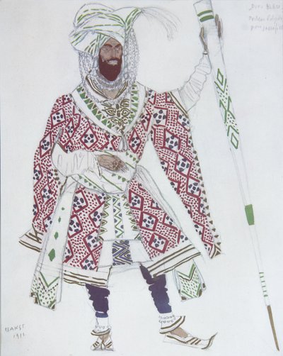 ハーンによるバレエブルーゴッドの衣装デザイン、1912 作： Leon Bakst