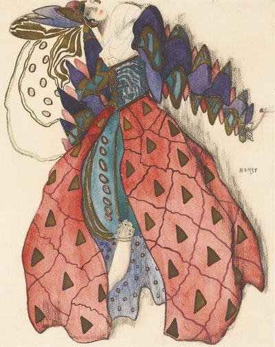 R.シュトラウスのバレエラレジェンドドジョセフの衣装デザイン 作： Leon Bakst