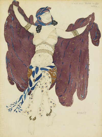 A. Arenskyによるバレエクレオパトラの衣装デザイン 作： Leon Bakst