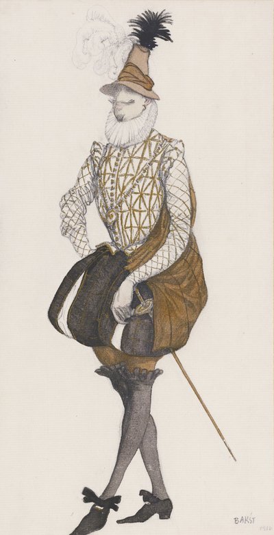 P.チャイコフスキーによるバレエの眠れる森の美女の衣装デザイン 作： Leon Bakst
