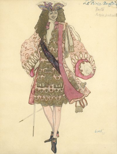 P.チャイコフスキーによるバレエの眠れる森の美女の衣装デザイン 作： Leon Bakst
