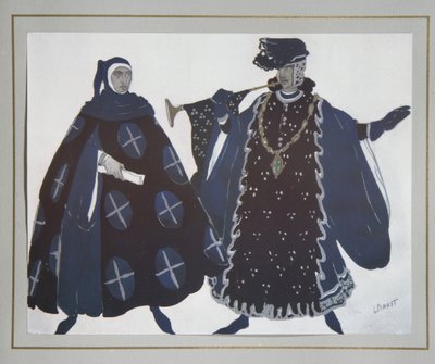 演劇の衣装デザインガブリエレダヌツィオ作「聖セバスチャンの殉教」、1922年 作： Leon Bakst