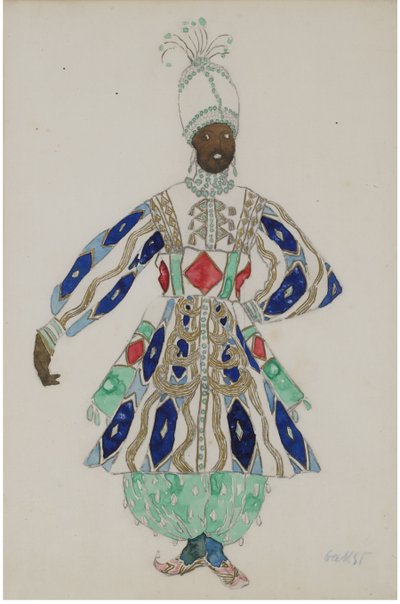 レビューアラジン、または素晴らしいランプの衣装デザイン 作： Leon Bakst