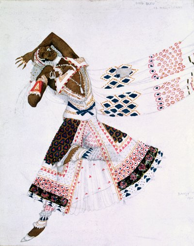 ルデューブルーの衣装デザイン、1911年 作： Leon Bakst
