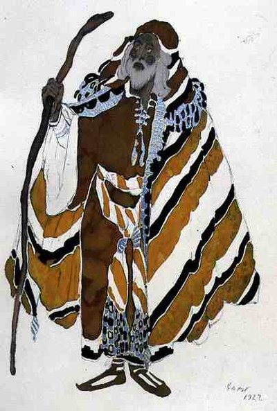黄色い老人」の衣装（『聖セバスチャンの殉教者』より 作： Leon Bakst