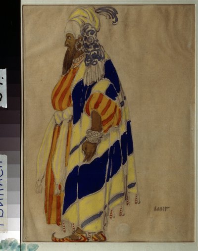 Mily (Mili, Milli) Alexeyevich Balakirev (1837-1910) によるバレエ「Islamey」の衣装デザイン。 Leon Bakst (1866-1924) によるデッサン。 紙のテンペラ 国立グルジア美術館、ティフリス (トビリシ)。 作： Leon Bakst