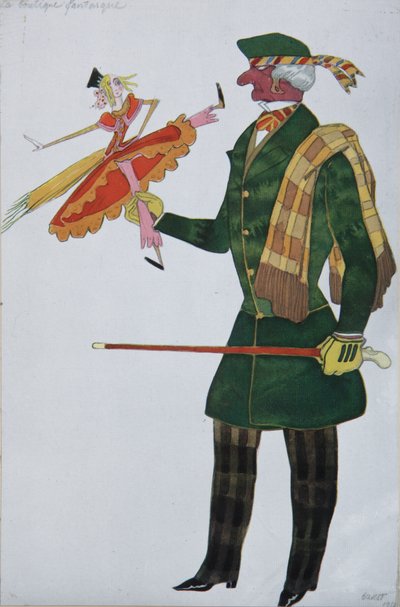 イギリス人。バレエのコスチュームデザイン、マジックグッズショップ、G。ロッシーニ作、1919年 作： Leon Bakst