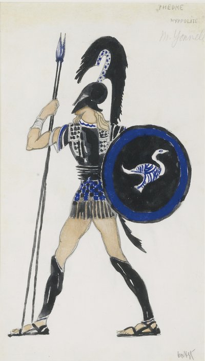 イポリット。 1923年頃のバレエフェードルの衣装デザイン 作： Leon Bakst