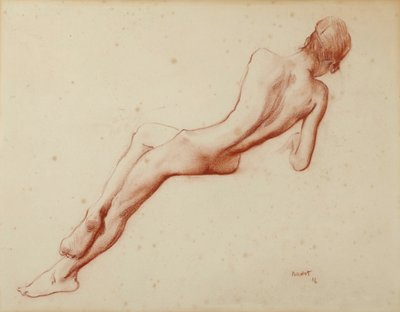 ヌード研究：イダ・ルビンスタイン、1916。 作： Leon Bakst