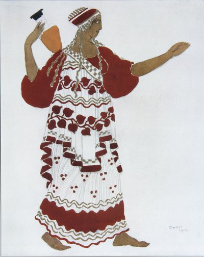 ニンフ。バレエの衣装デザイン牧神の午後、C。ドビュッシー、1912年 作： Leon Bakst