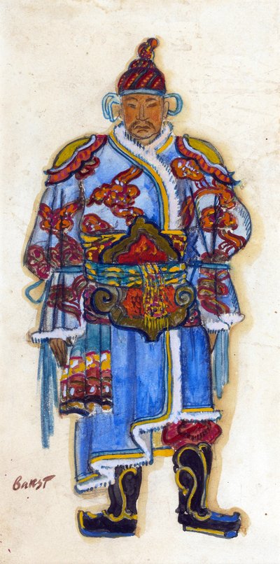 オリエンタル・コスチューム・デザイン（水彩・ガッシュ・紙 作： Leon Bakst