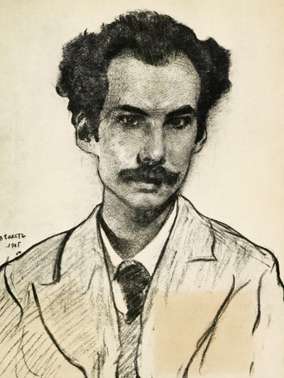 ボリス・ニコラエヴィッチ・ブガエフの肖像 作： Leon Bakst