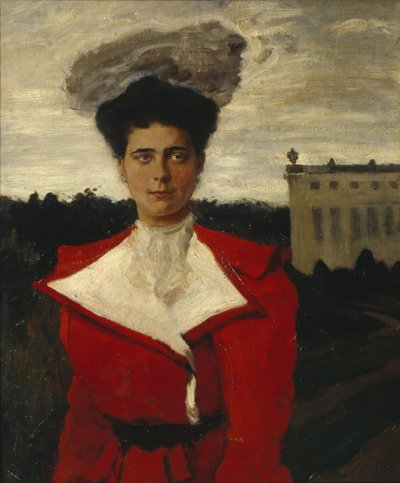 ロシア1882-1957年の大公爵夫人エレナ・ウラジミロフナの肖像 作： Leon Bakst