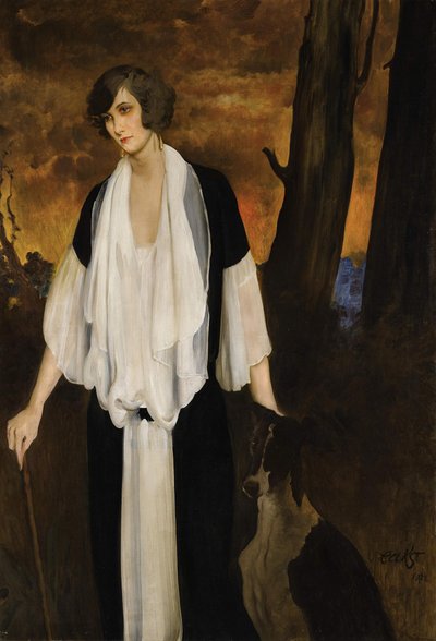 レイチェルストロングの肖像、未来の伯爵夫人、アンリドボワゼリン、1924年 作： Leon Bakst