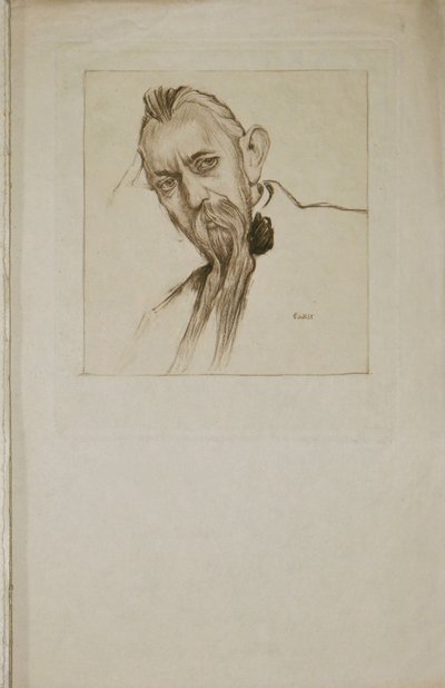 Sébastien Voirol 1870-1930の肖像、1913年。 作： Leon Bakst