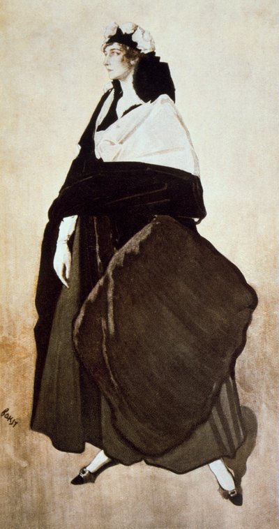 バレエダンサーと後援者イダルビンスタインの肖像、1921年 作： Leon Bakst