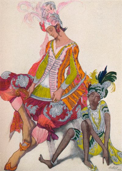 復活した王子と奴隷、1922年、1923年 作： Leon Bakst